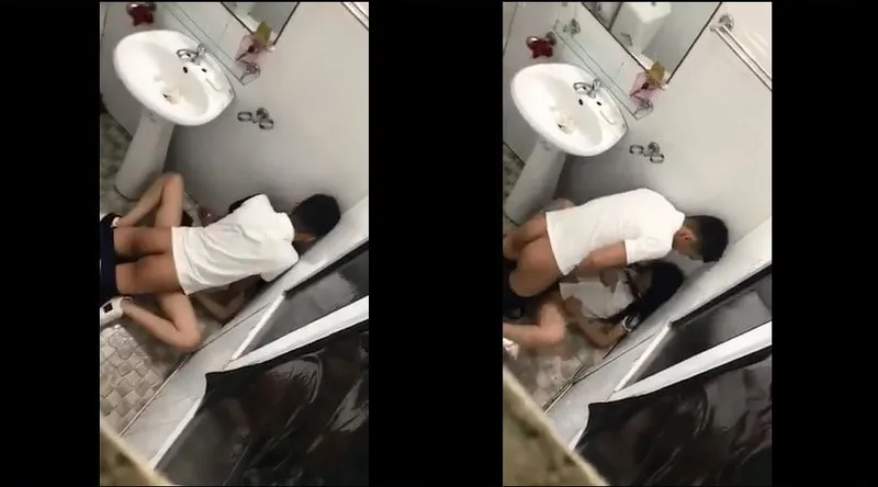 Gấu say xỉn và ghệ trong phòng tắm nhà hàng